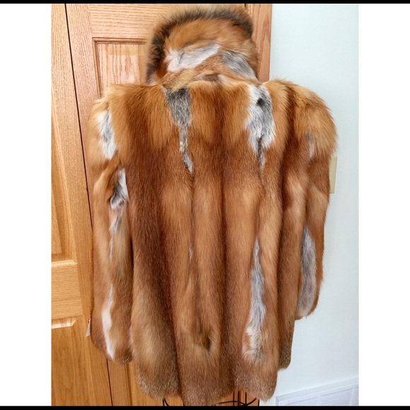 Genuine Natural Red Fox Fur Jacket - NWT - Picture 5 of 17